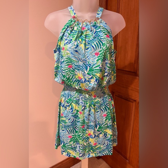 New With Tags Lilly Pulitzer Shirelle Skirted Romper in Via Parigi Size XXS ๐๐ - Picture 6 of 8